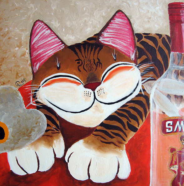 Singapore cat art, Catsmirknoff