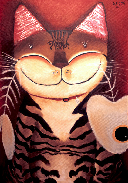 Singapore cat art, Portrait of a Cat