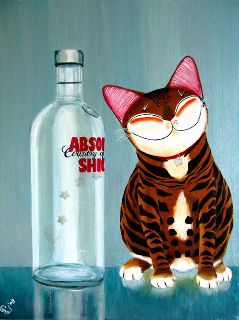 Singapore cat art, Absolutely Shiok!