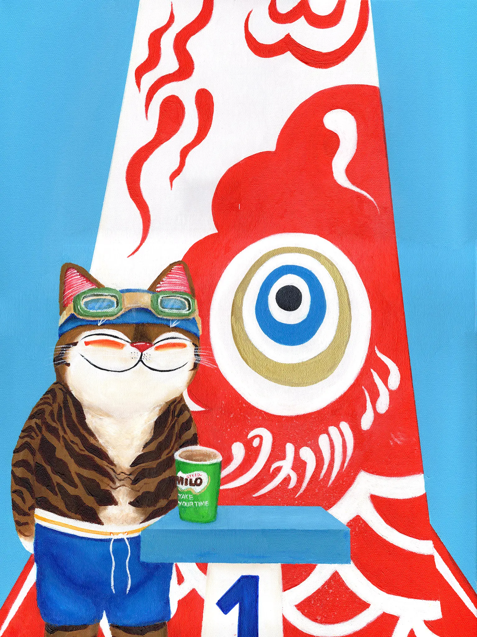 Singapore cat art, Before the Leap 