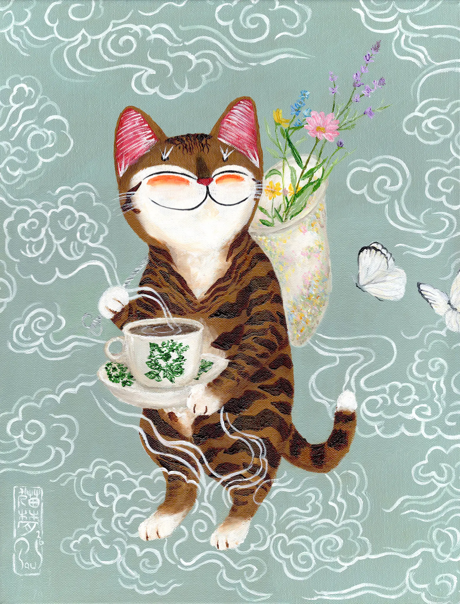 Singapore cat art, Brewed memories