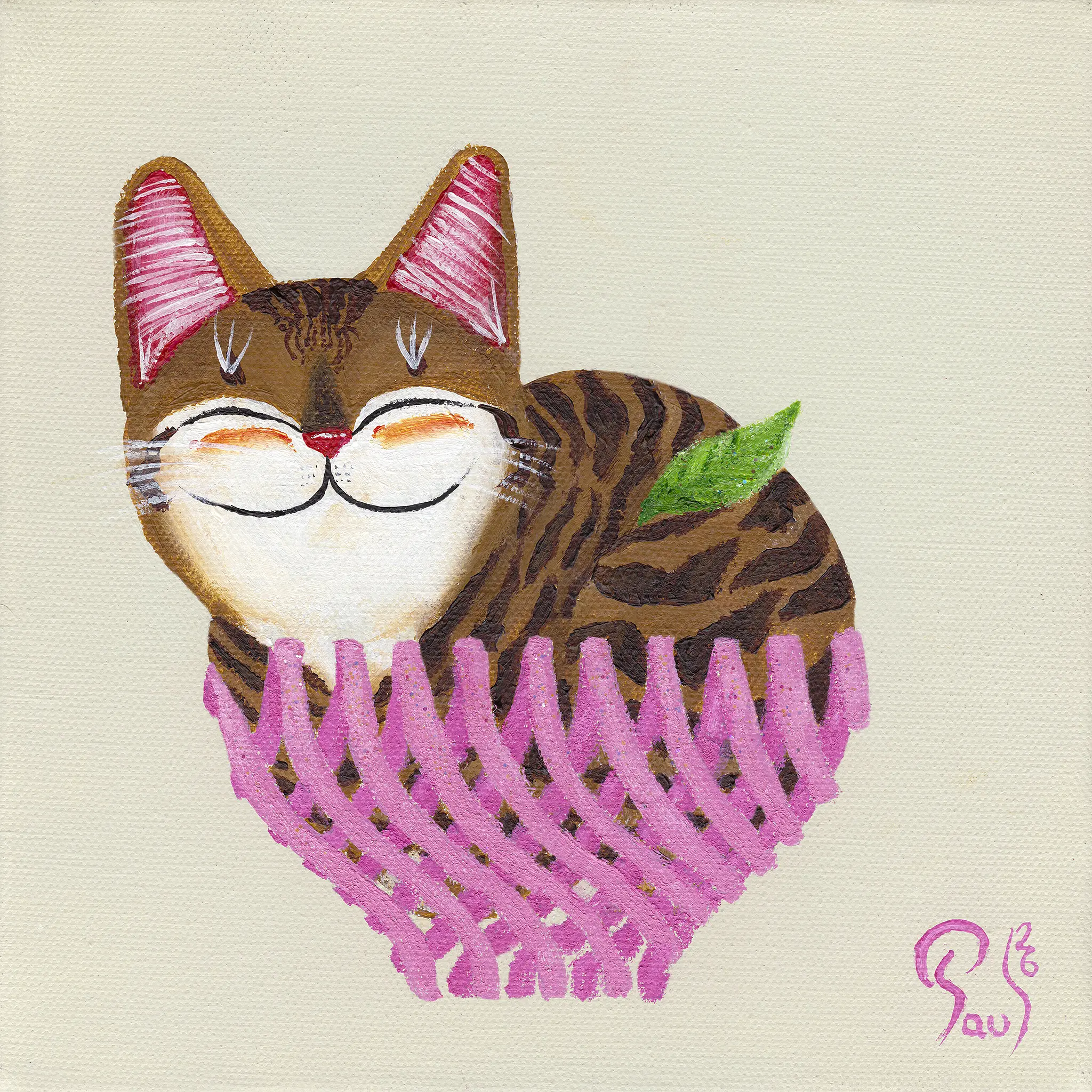 Singapore cat art, Handle with Care