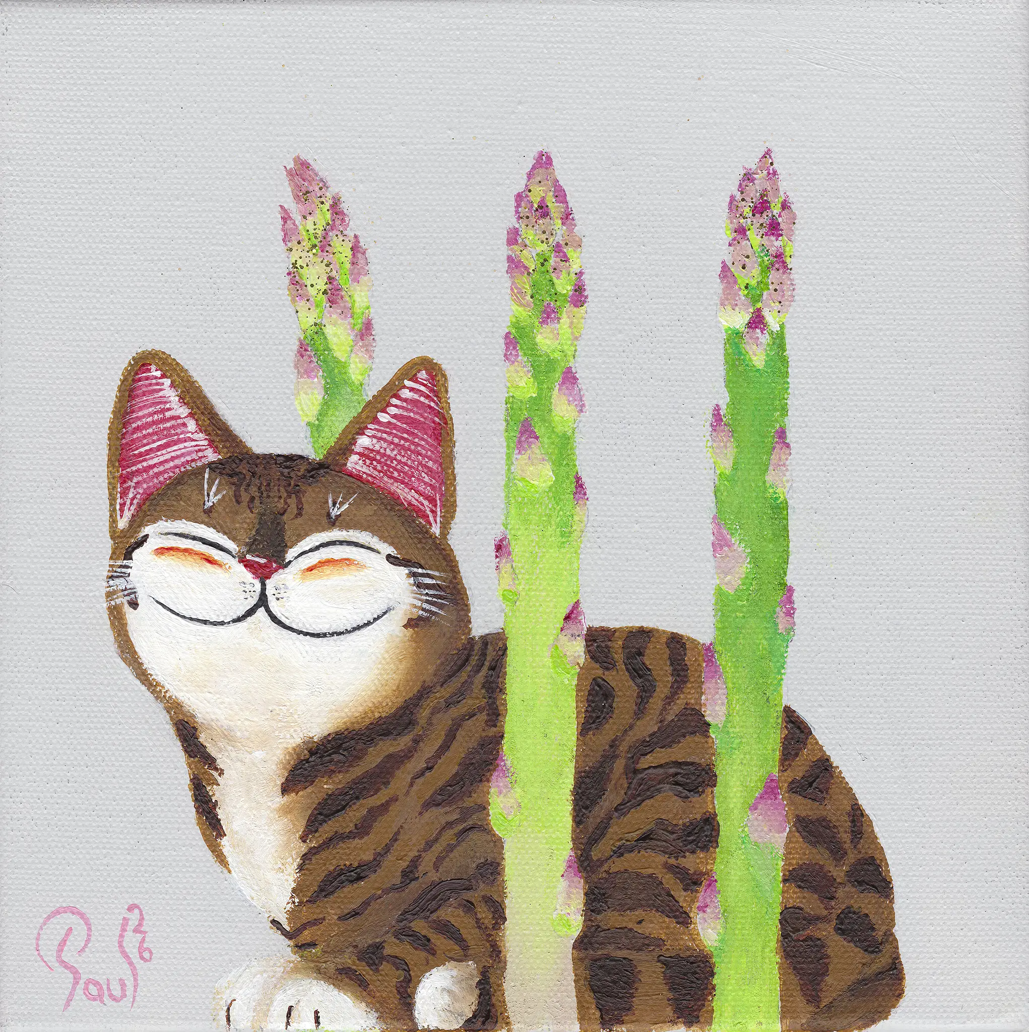 Singapore cat art, Happy Birthday
