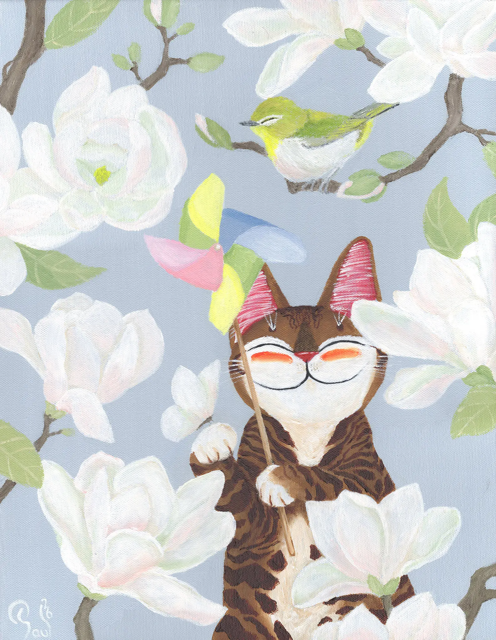 Singapore cat art, Pinwheel