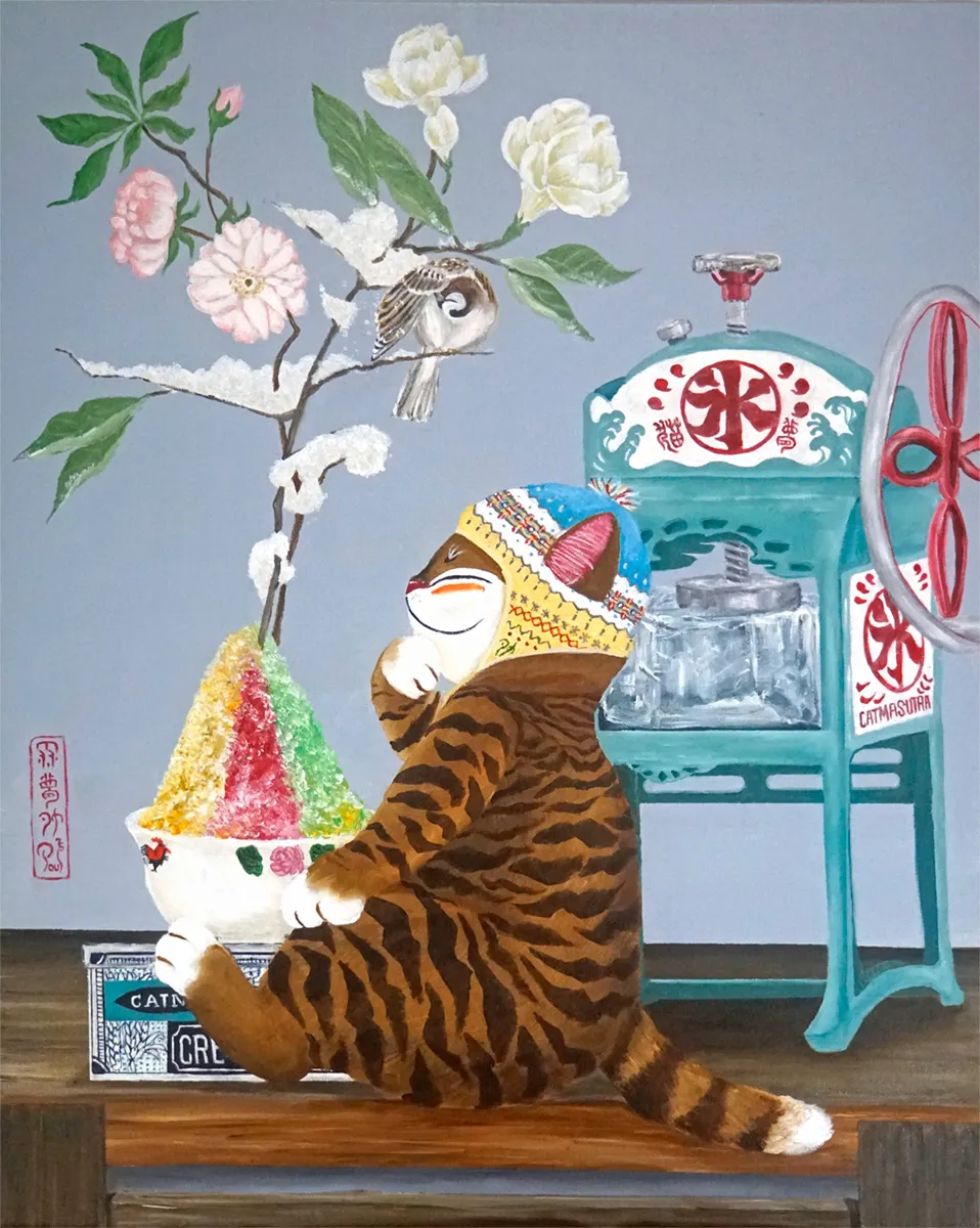 Singapore cat art, Snow Machine
