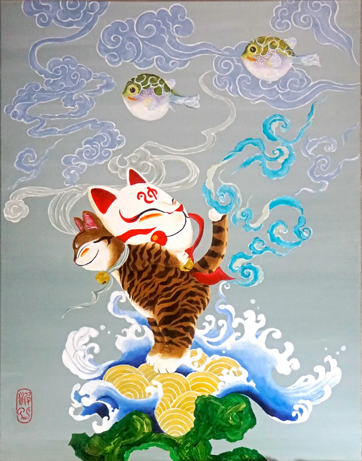 Singapore cat art, Nami Fox