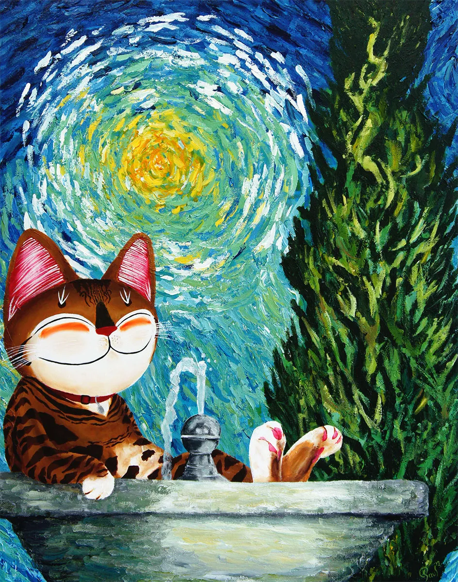 Singapore cat art, The Road Home